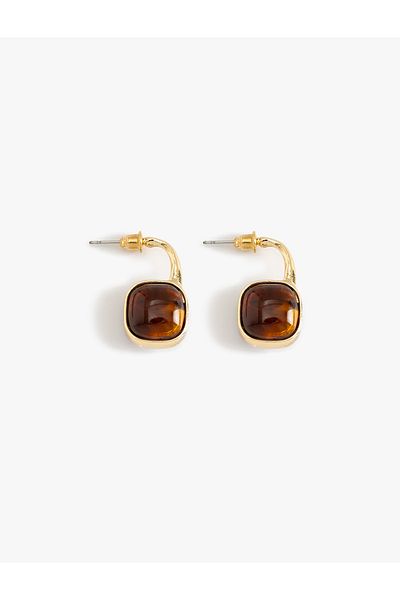 Koton Vintage Stone Detailed Dangle Earrings