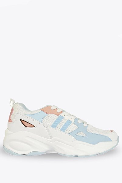 Hammer Jack Rio Beyaz Mavi Kadın Spor Ayakkabı