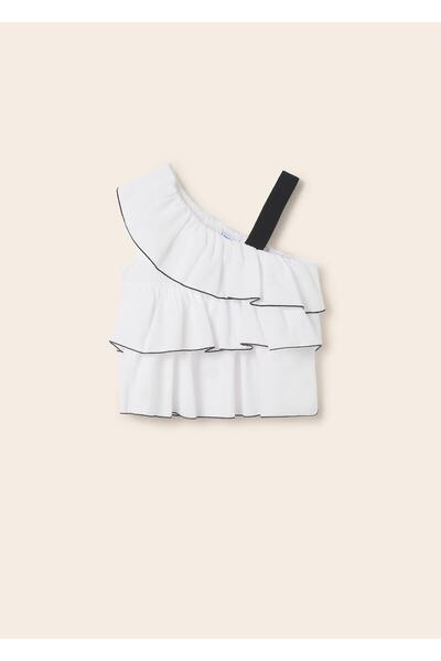 MAYORAL κοριτσίστικη καλοκαιρινή μπλούζα με βολάν 6191