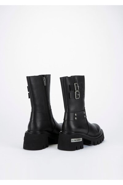 Harley Davidson Selena Kadın Siyah Deri Bot