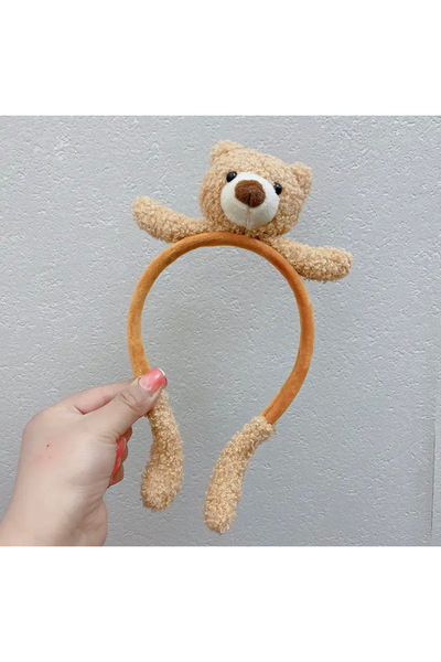 SHEKER HOME Brown Teddy Bear Figured Footed Crown
