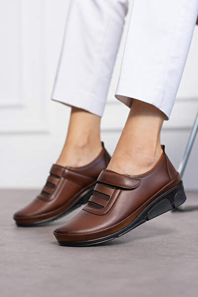 Shakrak Ortopedik Cırtlı bağlı  Ayakkabı Rahat  Anne Ayakkabısı