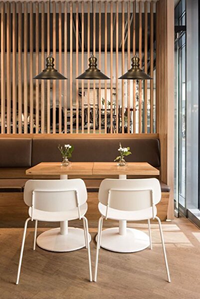 Bamyum Nantes Eskitme Rengi Metal Sarkıt Avize Modern Otel Cafe Restoran Salon Retro Sarkıt Modeller