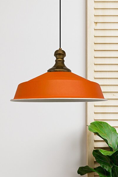 Bamyum Turuncu Renk Asaletli Eskitme Knob Başlık Retro Sarkıt Lamba Restoran ...