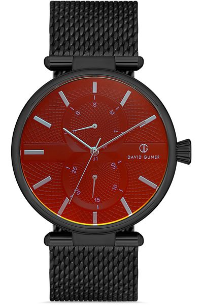 DAVID GUNER Black Dial with Black Coating Men's Watch Dg-8284Gc-G2C