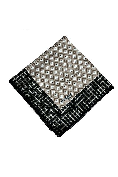 Armine Μπλε κασκόλ Sport Twill - 8557-90 Σταχτί Μαύρο
