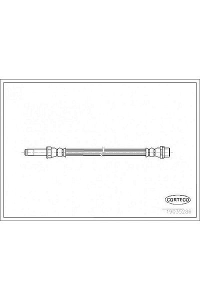 CORTECO Brake Hose Rear Mercedes Sprinter B906 . Vw Crafter 30-35-50 Gnzrz ​​