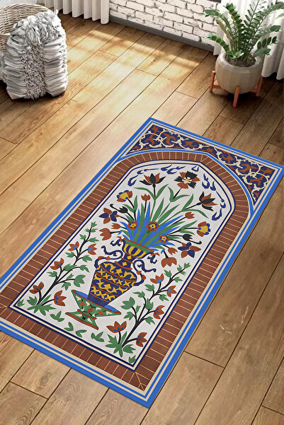 Napoli Home Covoraș de rugăciune lavabil, imprimat digital, cu bază anti-alunecare, cadou pentru mireasă