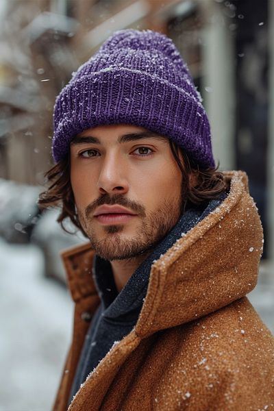 SadeRenk Unisex Purple Beret