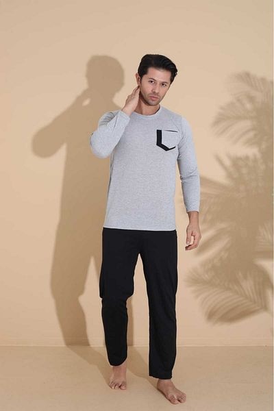 LİLA İÇ GİYİM Pánská pyžamová souprava Single Jersey