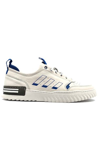 KCMN Tenis casual din piele albă James Franco 9180 - Pantofi pentru bărbați