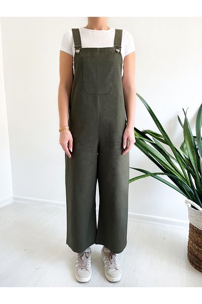 FREYA MODA Gabardine Salopet Baggy Mold Jumpsuit