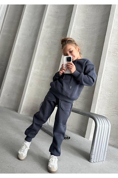 My Kids Wear Three Thread Hooded Hooded Set