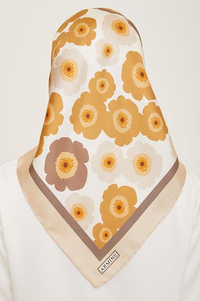 Armine Silk Scarf 2024 Summer - 9106-31 Twill