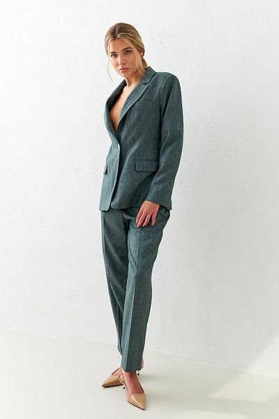 Setre Green Jacket with Single Button and Pocket Detail