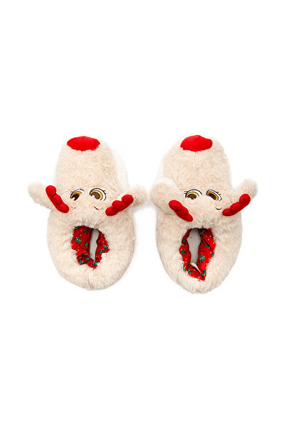 Twigy Betty Çocuk Hayvanlı Panduf Bej 30/35