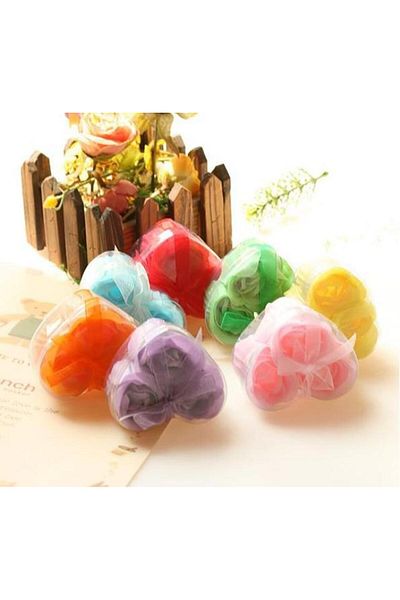 kapsulavm Rose Shaped Soap with Heart Box - Mini
