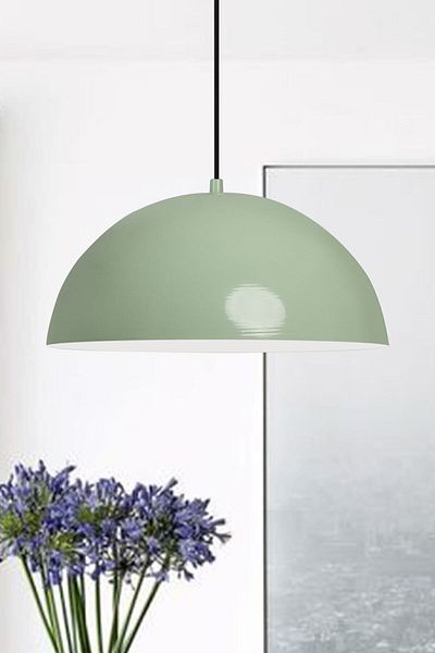 Bamyum Lipeo Mint Green Chandelier Single Pendant Lamp Living Room Kitchen Hairdresser Cafe Lamp Decorative Lighting Nursery