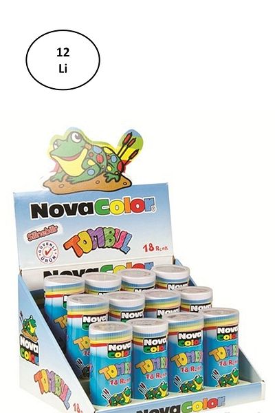 Mu Art Nova Color Chubby Candle Crayon 18 Pieces of 12