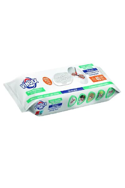 Vindex VİNDEX MOP UYUMLU YER TEMİZLİK HAVLUSU 40LI BEYAZ SABUN KOKULU