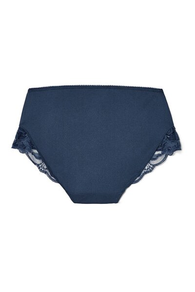 Tchibo Women Plain Mid Rise Panty Brief, Navy
