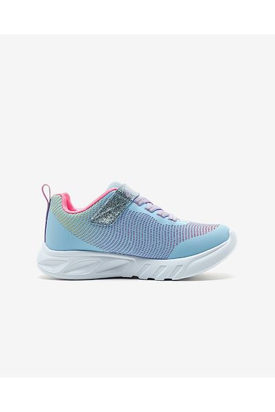 SKECHERS Big Girl's Blue Lighted Sneakers - Flicker Flash 303700 l lbmt