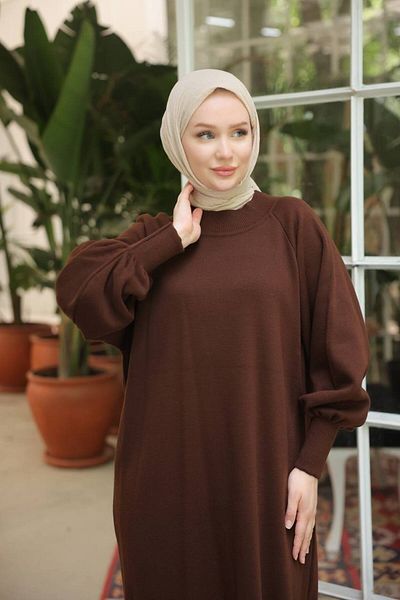 Pamuk Butik Γυναικείο φόρεμα με μπαλόνι με λαιμόκοψη