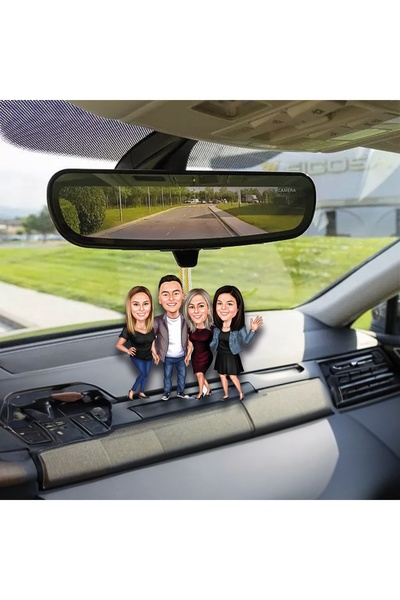wonderlike 4 Kişilik Arkadaş Best Fridents Araba Dikiz Ayna Süsü