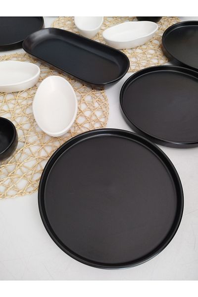 Keramika 15 Piece Matte Black Set Breakfast