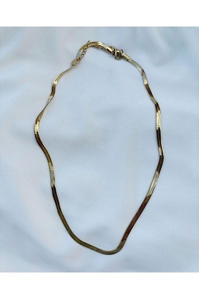 Eylülün Takısı Gold Colored Italian Chain Women's Necklace