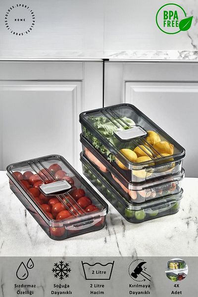 polo55.sport.1855 2 LT Refrigerator Organizer with Lid - Storage Container and Organizer