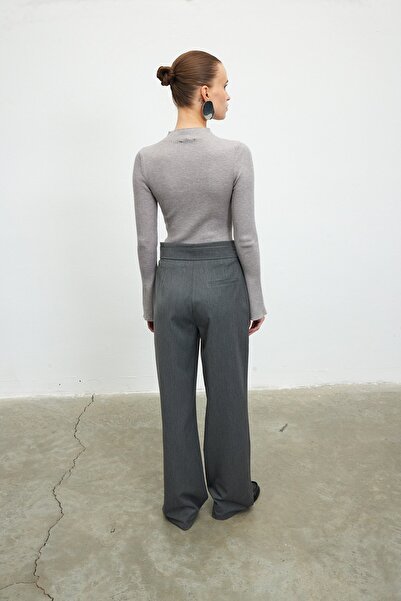 VATKALI Reverse Belt Trousers Gray