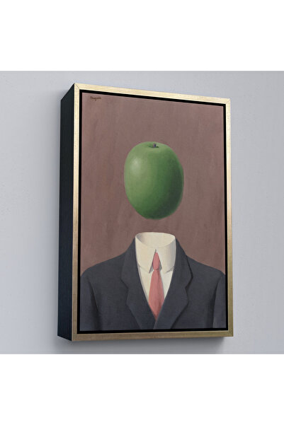 N NOXXO Rene Magritte cu rame din lemn - Diagramă abstractă de idee fixă ​​- 7343