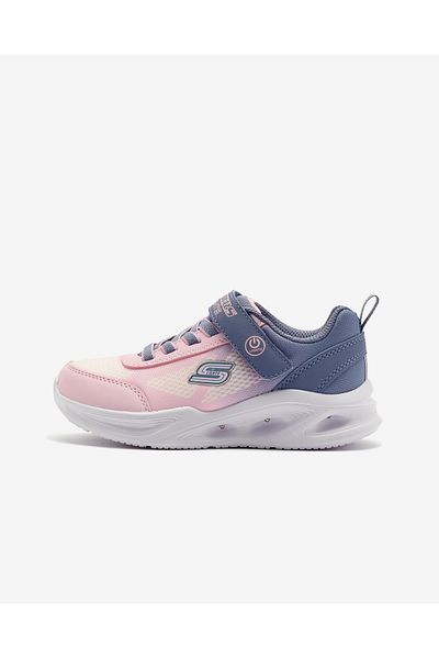 SKECHERS Ombre Deluxe Gray Lighted Girl's Sneakers - Sola Glow 303714 L Gylp