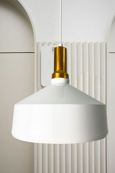 Bamyum Large White Chandelier Single Modern Decorative Pendant Lamp Living Room Hotel Fitness Shop Doorway