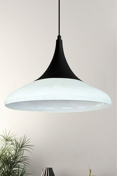 Bamyum Paladin White Interior White Single Chandelier Pendant Lamp Living Room Bedroom Entrance Chandelier Retro Models