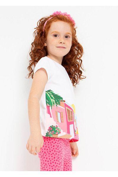 MAYORAL Summer T-Shirt and Leggings Set for Girls - 3787