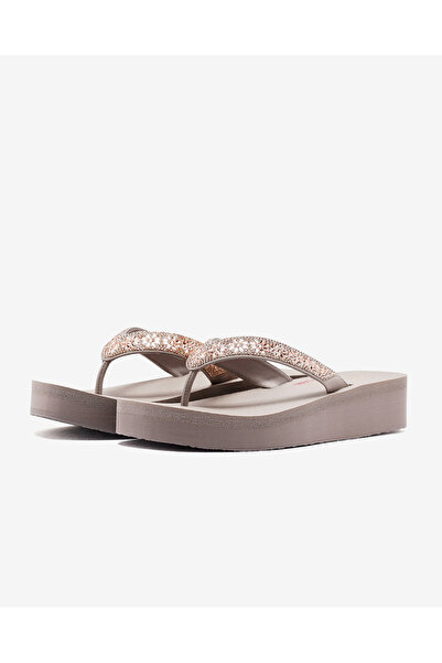 SKECHERS Vinyasa - Wild Daisies Kadın Bej Parmak Arası Terlik 119638 Tpe