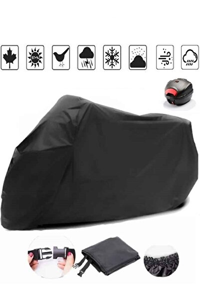 Breen Siyah Rks Rz 250s Arka Çanta Uyumlu Motosiklet Branda Su Geçirmez Dayanıklı Kumaş