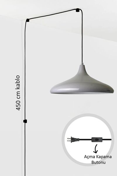 Bamyum Champion Fişe Takılabilir Tekli Avize Sarkıt Salon Mutfak Ofis Oturma ...