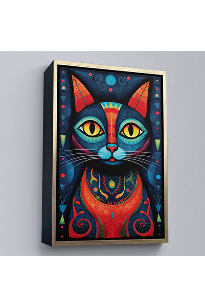 Oxyteez Stil Pablo Picasso cu cadru din lemn - Pictură abstractă colorată de ...