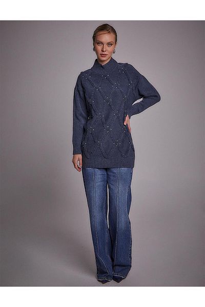 Kayra Tunica din tricot cu margele de piatra