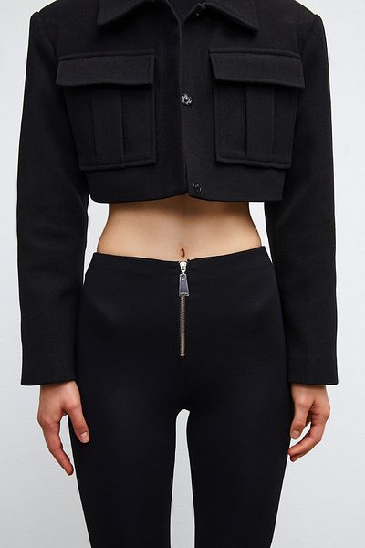 VATKALI Stretch-Strumpfhose mit Reißverschluss