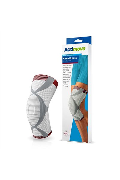 ACTIMOVE Genumotion Knit High Quality Knee Support White Color