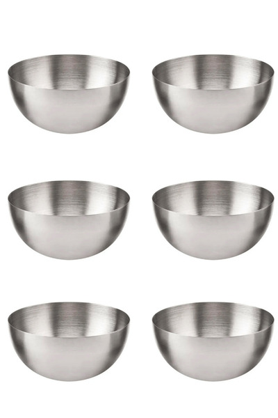 ELEGANCEV ÇELİK ÇEREZLİK - MİNİ KASE - MİNİ TATLI KASESİ-6 ADET