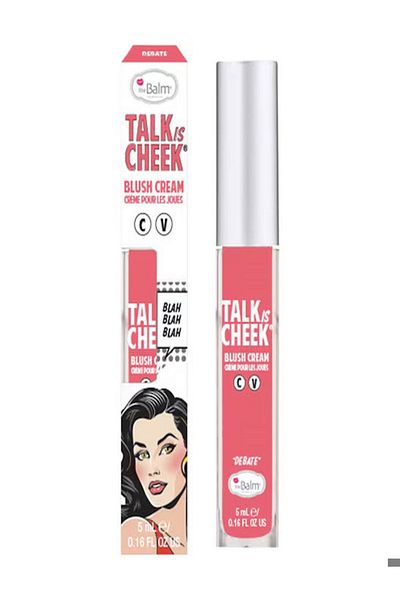 the balm Intense Pigmented Blush Cream - Talk Is Cheek Blush Cheek Cream and Liquid Blush