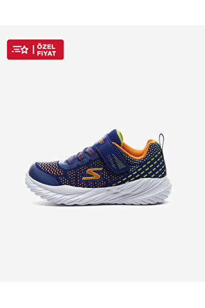 SKECHERS NİTRO SPRİNT - KARVO Küçük Erkek Çocuk Mavi Spor Ayakkabı 403753N BLOR