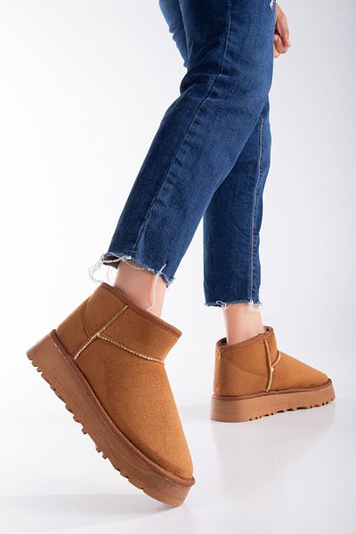 MaskButik Tan Barevná Viola Délka kotníku Silná podrážka Ugg