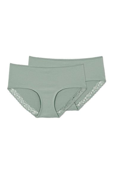 Tchibo Women 2 Piece Lace Hipster Panty, Green