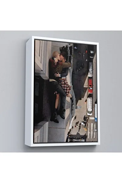TAKI DERYASI Death Kiss Painting with Wooden Frame - the Kiss of Death-7962